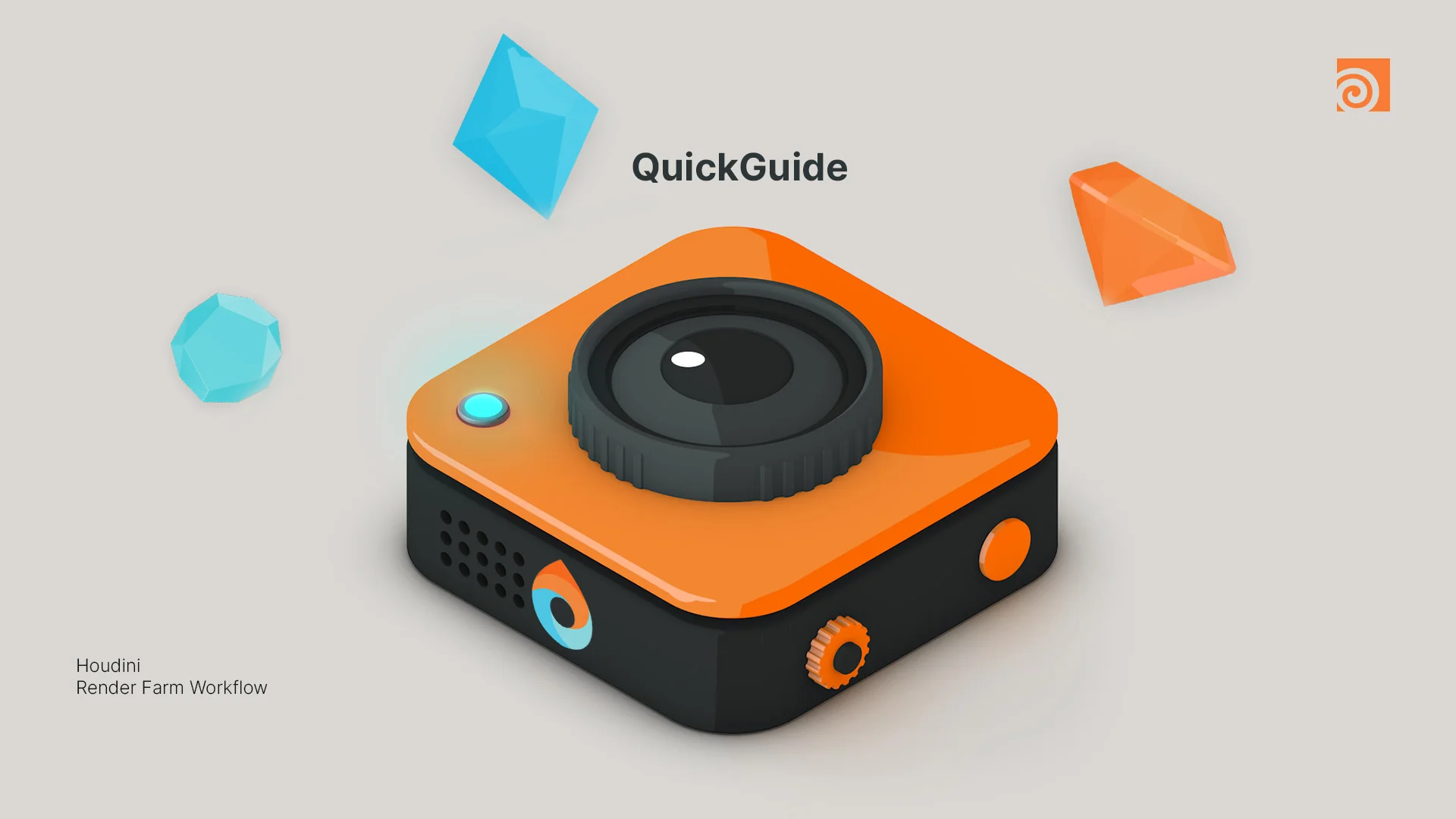 Houdini tutorial video thumbnail - light mode